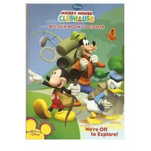 Disney Mickey Mouse Clubhouse - Big Fun Book to Color - We're off to explore!